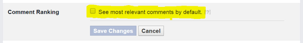 Lesser known Facebook Features - Comment ranking 