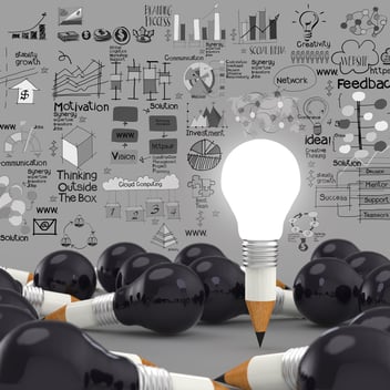 creative design business as pencil lightbulb 3d as business design concept.jpeg