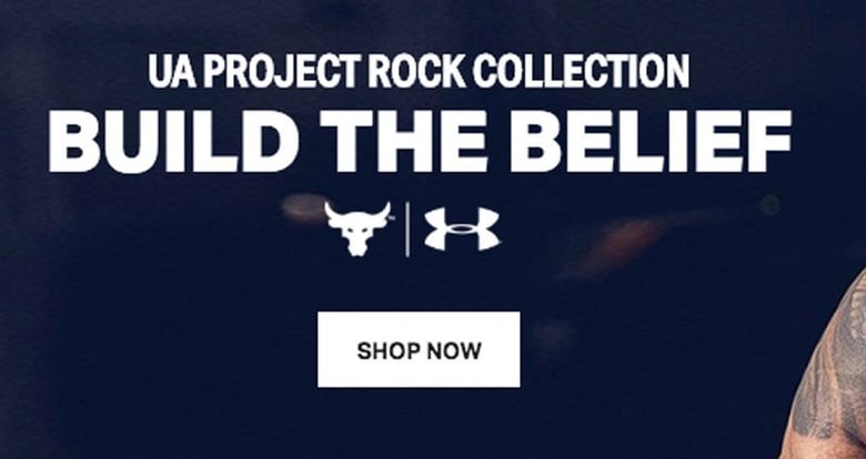 Here’s another example of a CTA from Under Armour