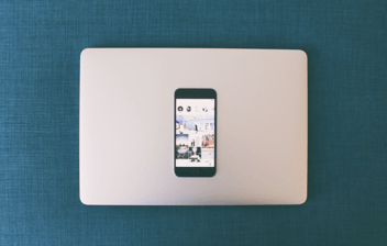 social media on a phone