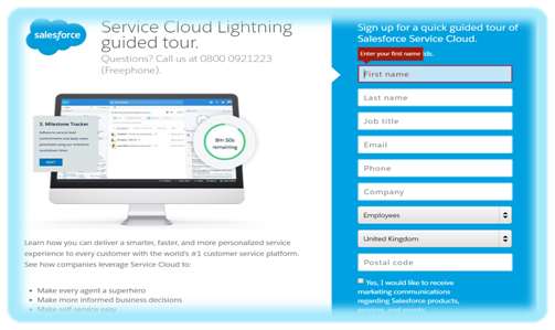 landing page