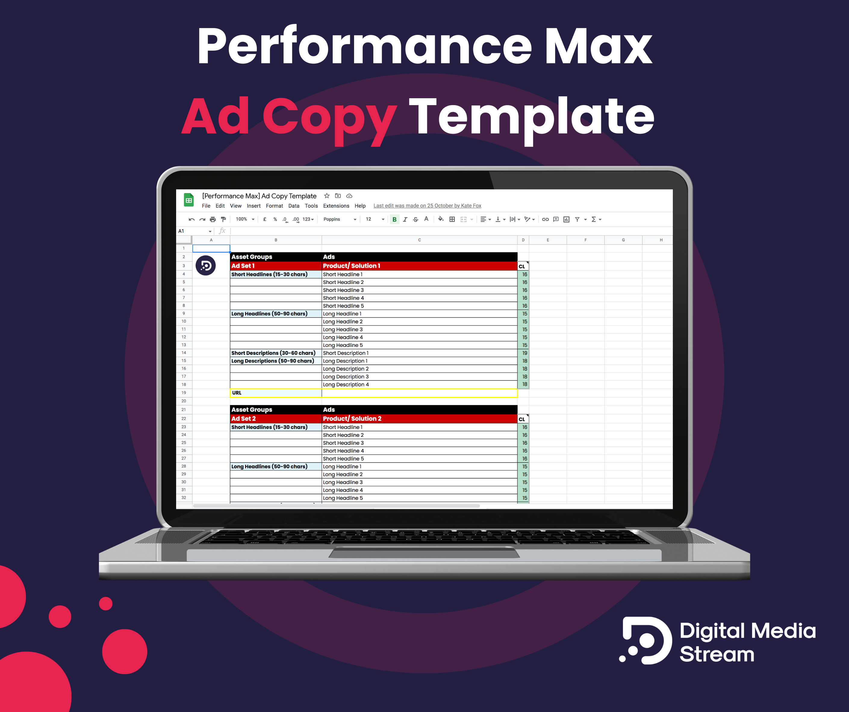 Performance Max Ad Copy Template
